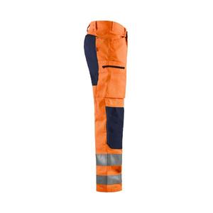 BLAKLADER - 158518115389C56 <b>Hi</b>-<b>Vis</b> trousers with stretch <b>Orange</b>/Navy blue - EAN 7330509703304 <b>HI</b>-<b>VIS</b> WORKWEAR - Product Image 4