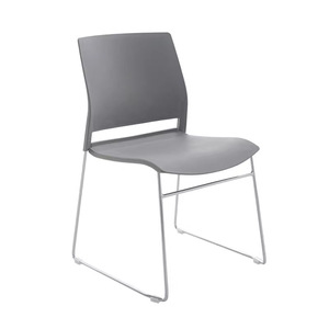 Conference <b>Chair</b> PP Plastic Stackable Modern Armless Yellow Office Meeting Room <b>Chair</b> - Product Image 4