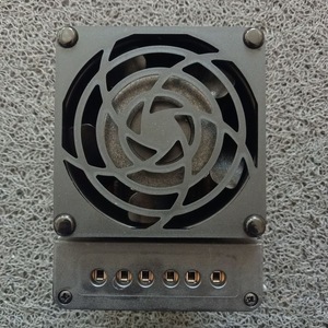 Radiateur soufflant Dbk 80 en acier argenté, chauffage électrique industriel, fabriqué en Allemagne - Product Image 1