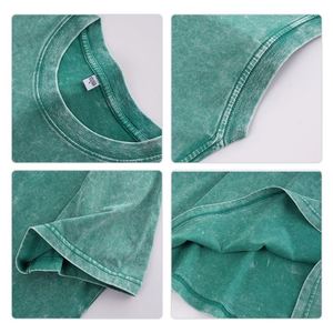 Camiseta Personalizada Vintage para Hombre, Lavado Ácido, 100% Algodón, Talla Grande, Camisetas con Estampado Gráfico, Camiseta con Logotipo para Hombre - Product Image 4