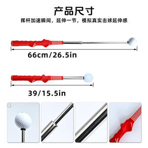Golf Swing <b>Trainer</b> Practice Stick Indoor Training Aid With Plastic Head And Tpe Grip Stainless Steel Rod For Golfers - Product Image 3