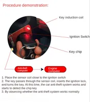 Outil universel de test de bobine d'ECU pour voiture Contrôle rapide de la puce rouge Système d'immobilisation Inspection Testeur de bobine de réparation automatique