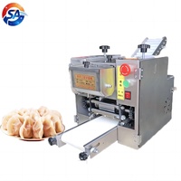 Machine automatique en acier inoxydable pour la fabrication de pâtes/ravioles rondes et carrées, idéale pour les empanadas et les chapatis, parfaite pour les petites entreprises.