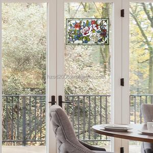 Panel de Vidrio Tiffany con Diseño de Rosas, Estilo Rústico, Personalizado al por Mayor, para Decoración de Paredes de Villas - Product Image 3