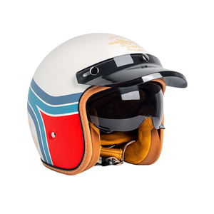 Casque de moto ouvert pour <span class=keywords><strong>homme</strong></span>/femme, utilisation de vélo électrique/scooter, visière transparente, homologué DOT, ABS, libération rapide, conduite - Product Image 1