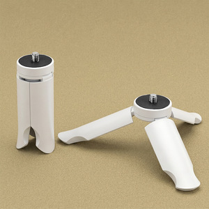 Mini Tripod Lightweight White Handheld Desktop Mobile Phone Stabilizer Pocket Gimbal Camera Bracket Flip Lock One Section - Product Image 1