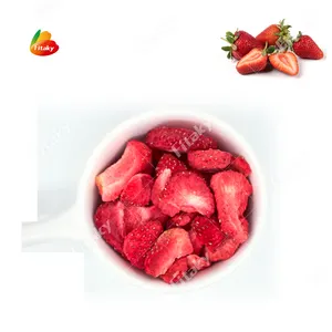 Gefrier getrocknete Früchte Bio-Erdbeere Gefrier getrocknete Erdbeer überzogene gefrier getrocknete Erdbeere OEM