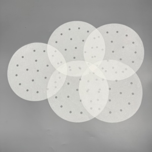 Papier de cuisson pour friteuse à air, feuille de parchemin jetable non perforée, résistante à l'huile, pour la cuisson à la vapeur et la friture à l'air des aliments surgelés - Product Image 2