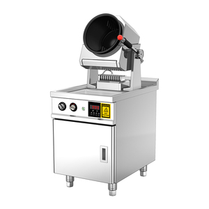 Máy nấu ăn tự động bằng thép không gỉ, chảo xào 2 bếp, dung tích 1.5-9.3L, điện áp 110/220V, sử dụng <span class=keywords><strong>gas</strong></span> LPG/LNG, loại đặt sàn, 1 ngăn - Product Image 3