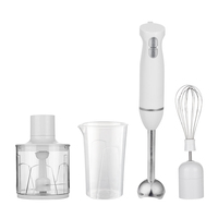 Mixeur plongeant électrique multifonction 3-en-1 en acier inoxydable et plastique, nouveau design, 2 vitesses, pour la cuisine
