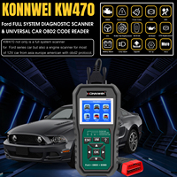 Directo de fábrica KONNWEI KW470 Automotive OBD car Sistema completo OBD2 escáner herramientas de diagnóstico para coches Ford con Abs SRS TPMS