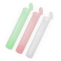 Tubo Transparente Personalizado con Tapa a Presión a Prueba de Niños de 73 mm, 80 mm, 85 mm, 98 mm, 109 mm, 116 mm, 120 mm, Blanco Opaco Personalizado