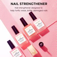 Renforçateur d'ongles professionnel 15ml, durcisseur pour ongles fragiles avec kératine et calcium, réparation des ongles abîmés, base pour la croissance des ongles