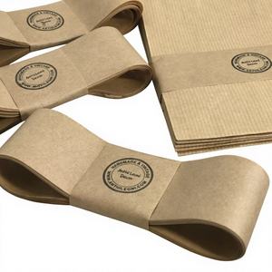 Couverture d'emmaillotage écologique OEM ODM d'usine |   Emballage personnalisé en papier <span class=keywords><strong>kraft</strong></span> avec bande de protection en papier pour emballage de couvertures pour bébés - Product Image 6