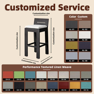 كرسي بار ثابت بتصميم كلاسيكي يتميز ببناء متين للفنادق الفاخرة والمقاهي الراقية - Product Image 2