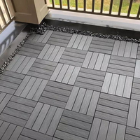 Dalles de terrasse WPC carrées modernes, couleur et taille personnalisables, antidérapantes, imperméables, revêtement de sol extérieur, usine chinoise, en vente
