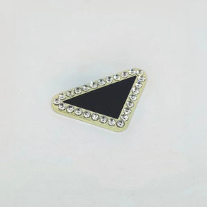 三角形DIY水钻设计师水晶字母配件豪华手机壳吊饰金属装饰 - Product Image 2