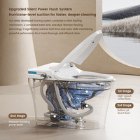 Toilette intelligente de qualité haut de gamme avec siège désodorisant télécommandé chaleur pied chasse couvercle vertical conception intelligente