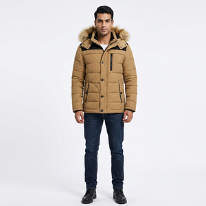 Premium Product Men's Stand Collar Hooded <b>Parka</b> <b>Jacket</b> Pakistan Made High Quality New Arrival Wholesale OEM Breathable Cotton - Product Image 1
