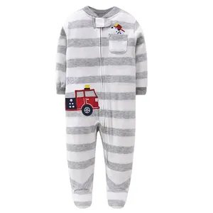 Combinaisons 1 pièce en coton pour bébés, barboteuse, une pièce, fermeture éclair, vêtements d'hiver, motifs de dessins animés, nouveau-né - Product Image 3