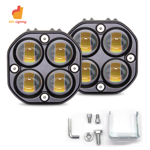 <span class=keywords><strong>Feux</strong></span> de route auxiliaires à LED bicolores blanc-jaune 4x4 25W, <span class=keywords><strong>feux</strong></span> antibrouillard tout-terrain 5D à LED, <span class=keywords><strong>feux</strong></span> à LED 12V - Product Image 1