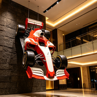 Sculpture de modèle de Formule 1 à grande échelle, voiture de course grandeur nature pour exposition en centre commercial ou salle d'exposition