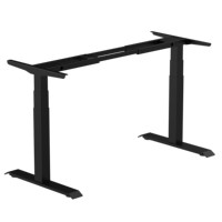 Bureau debout réglable en hauteur, cadre de bureau électrique à double moteur, bureau assis-debout, mobilier de bureau de luxe