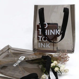 Bolsa de mano ZORAS plástico ligero PVC Mog, alta calidad moda generoso negro cosméticos y papelería 1 pieza/bolsa OPP cremallera en blanco CN;ZHE - Product Image 4