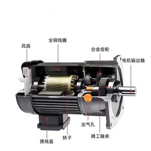 Motorreductor Eléctrico Trifásico <span class=keywords><strong>de</strong></span> 220v 380V 110V, 1/2hp 1hp 2hp 3hp 4hp 5hp, con Reductor <span class=keywords><strong>de</strong></span> Velocidad - Product Image 4