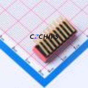 DA-09RP DIP Switch Through hole Component (THT) Switch 9-Bit 2.54mm Red - Product Image 2