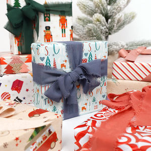 Hot Selling Custom 80g <b>Christmas</b> Flower Tissue New Year Party Gift Wrap <b>Paper</b> <b>Roll</b> for Packaging <b>Wrapping</b> <b>Paper</b> - Product Image 5