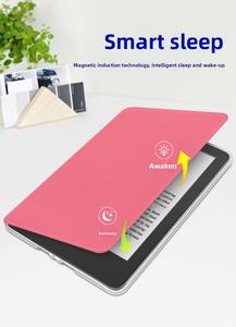 Étui de protection pour <span class=keywords><strong>Kindle</strong></span> 2024 Paperwhite6543, coque arrière transparente en acrylique, housse portable en PU durable avec fonction veille/réveil automatique - Product Image 3