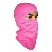 Masque facial unisexe Y2K en polyester noir extensible respirant et imperméable, avec un trou, pour moto