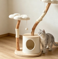Arbre à chat multi-niveaux en panneaux de particules pour chats d'intérieur, vente en gros, OEM, logo personnalisé, marque privée, fournisseur pour animaux de compagnie, commande en gros, MOQ