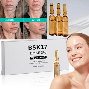 快速有效的 <span class=keywords><strong>DMAE</strong></span> 3% 10x5ml 抗皱紧致护肤液，适用于面部和身体护理，减少细纹 - Product Image 1