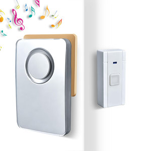 <span class=keywords><strong>Sonnette</strong></span> <span class=keywords><strong>sans</strong></span> <span class=keywords><strong>fil</strong></span> <span class=keywords><strong>longue</strong></span> <span class=keywords><strong>portée</strong></span> 120 m, 36 mélodies, alarme puissante, <span class=keywords><strong>étanche</strong></span> IP44, pour maison, école, <span class=keywords><strong>extérieur</strong></span>, hôtel, télécommande - Product Image 1