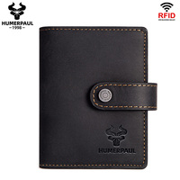 Dompet Pria PU dengan Pola Tas Modern Eropa Polyester, RFID -up, Tempat Kartu Kredit, Kartu ID Logam Custom, Tempat Kartu Otomatis, Kancing