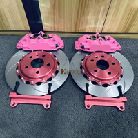 Kit Rem Besar BBK Sistem Rem Kampas Rem Cakram Kaliper MXL5200 4 Piston untuk Audi A3 Golf 7 R Civic Type R FK2 Roda 17 Inch