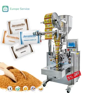 Machine automatique à grande vitesse de cachetage d'emballage de granule de sucre de sel 4g 5g machine à emballer de sucre de sac de papier