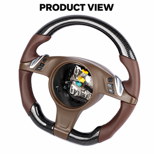 Volant en carbone pour Porsche 911 718 Macan Cayenne Panamera, vente en gros, remplacement personnalisé pour les magasins et les distributeurs - Product Image 2