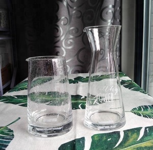 Personnalisé 1000 ml borosilicate clair verre saké <span class=keywords><strong>vin</strong></span> <span class=keywords><strong>carafe</strong></span> avec couvercle - Product Image 1