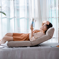 Canapé moderne simple de style japonais pour balcon ou baie vitrée, en tissu, rembourré en mousse, inclinable, pliable, en forme de L, avec rangement, réglable, fauteuil de relaxation