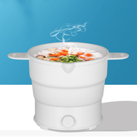 Boîte à lunch électrique pliable, cuiseur à riz auto-cuisinant