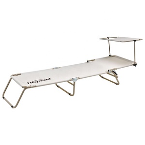 HISPEED Single Sleeping Reclining Soft Folding Cot Camping Adjustable Height Folding <b>Camp</b> Bed With Sunshade YF-XJC-03 Camping Co - Product Image 1