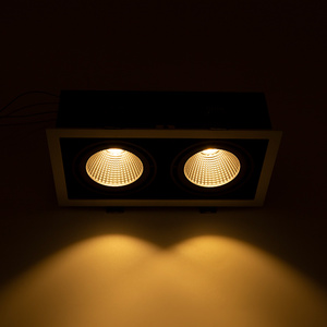 2*15W Double Carré <span class=keywords><strong>Cube</strong></span> Réglable LED Downlight Home Remodeling Lumière LED Moderne Réglable Led Celling Home Remodeling - Product Image 4