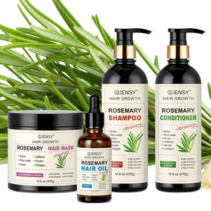 Juego OEM para el cuidado del cabello, restauración del crecimiento, anticaspa, aceite de argán, romero, champú y acondicionador de queratina personalizados, aceite para el crecimiento del cabello - Product Image 1