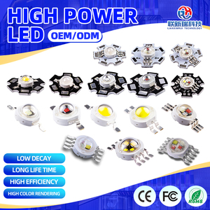 ไฟ <span class=keywords><strong>LED</strong></span> กำลังสูง ชิปไดโอด 1w 3w แสงสีขาวอบอุ่น น้ำเงิน เขียว แดง เหลือง ส้ม พร้อมแผงวงจรพิมพ์ลายดาว  ตัวระบายความร้อนอะลูมิเนียม - Product Image 1