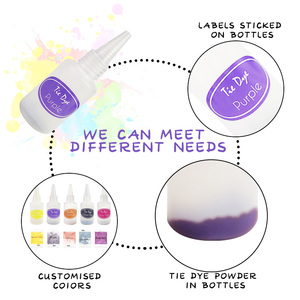 Khy sinh thái thân thiện 5 màu sắc tự làm <span class=keywords><strong>TIE</strong></span> <span class=keywords><strong>DYE</strong></span> sơn Kit cho giày & T-Shirt tùy chỉnh màu sắc cho trẻ em và người lớn - Product Image 5