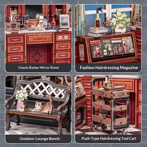 Nuevo Estilo de Juguete DIY, Rompecabezas 3D de Madera, Casa de Muñecas en Miniatura, Kit de Casa de Jardín, Manualidades Hechas a Mano, Móvil, para Niños de 8 a 13 Años - Product Image 4