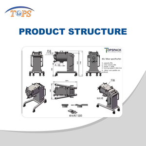 เครื่องผสมริบบิ้นอัตโนมัติ 40 <span class=keywords><strong>ล</strong></span>ิตร 70 <span class=keywords><strong>ล</strong></span>ิตร สำหรับห้องปฏิบัติการ เครื่องผสมน้ำตาล น้ำตาลไอซิ่ง ผงผลไม้ เครื่องผสมแบบแนวนอนสำหรับอุตสาหกรรม - Product Image 4